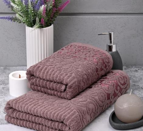 Полотенце махровое 70х140 AMBIELLA "Cassandra", кофейный