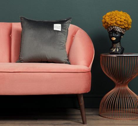 Подушка декоративная "Sofi de Marko" Ноэми (антрацит) Велюр, 55х55