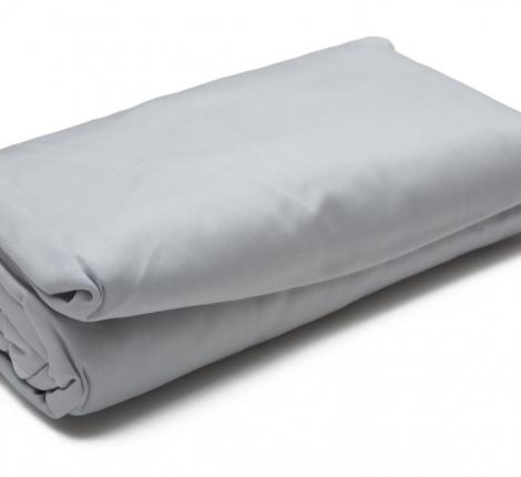 Простынь "Blanc des Vosges" сатин-делюкс, 240х300 metal (серый)