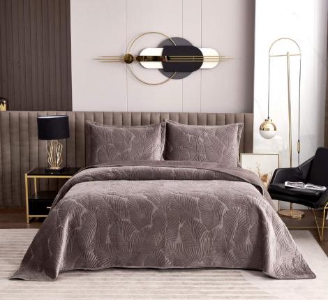 Покрывало &quot;Sofi de Marko&quot; Ноэль (мокко) Велюр, 240х260