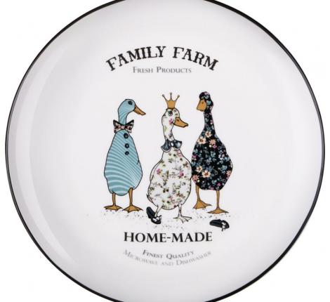 Набор закусочных тарелок 2 шт. "FAMILY FARM", диаметр 20,5 см.