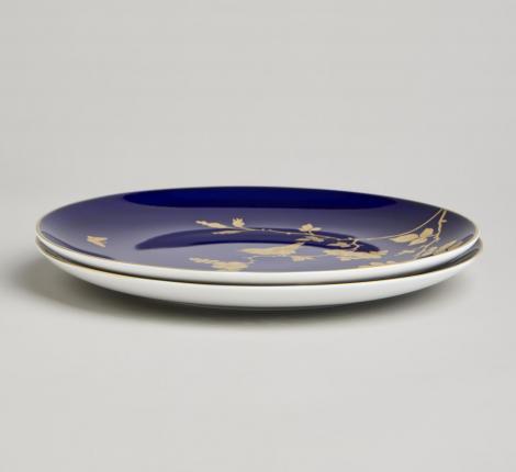 Набор закусочных тарелок 2 шт. "GOLDEN BIRDS", диаметр 22 см