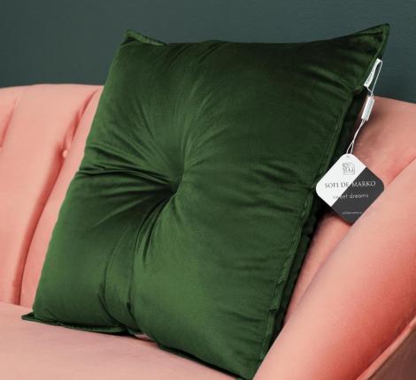 Подушка декоративная "Sofi de Marko" Вивиан (малахит), 55х55