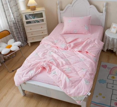 Постельное белье с одеялом детское "Sofi de Marko" Лебедушка (персик) Сатин, 1,5 спальный