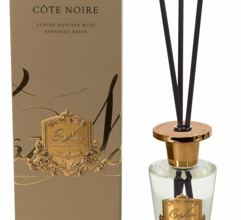 Диффузор "COTE NOIRE" BLONDE VANILLA золотой декор, 150 мл