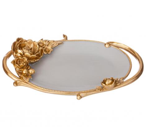 Поднос декоративный "РОКОКО", 23,9*17,2*3,7 см