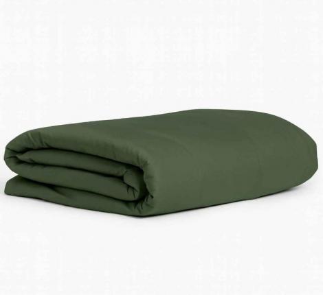 Постельное белье "PINE GREEN ALLURE GRASS" 4818250 Мако-Сатин, Семейный простыня на резинке