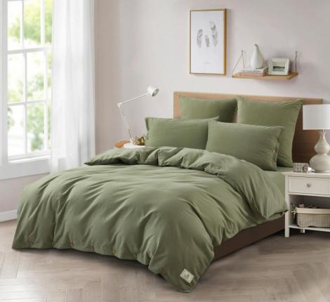 Постельное бельё "KARTEKS" VH-01 вареный жаккард на пуговицах, 1.5 спальный