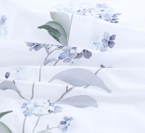 Постельное белье с вышивкой "Asabella" 2258-6 Мако-Сатин, Евро