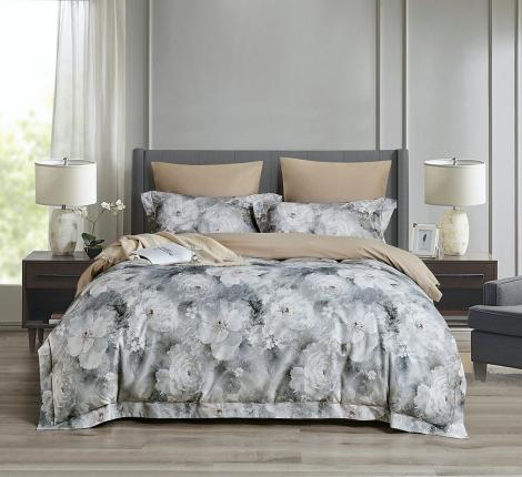 Постельное белье "Asabella" 2306-6 Фланель, Евро