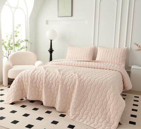 Покрывало "Sofi de Marko" Минелла (кремовый) Жатый сатин, 230х250