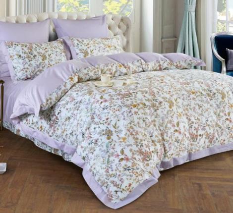 Постельное белье "Sailid" T-51-3 Сатин ДеЛюкс, Евро