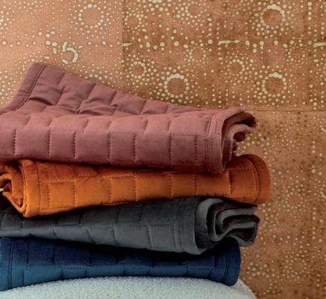 Покрывало бархатное "Blanc des Vosges" SPIRIT JADE (нефрит), 240х260