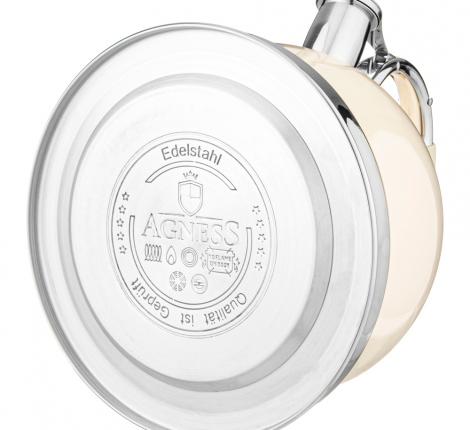 Чайник со свистком "ТЮДОР", 3,0 л (молочный)