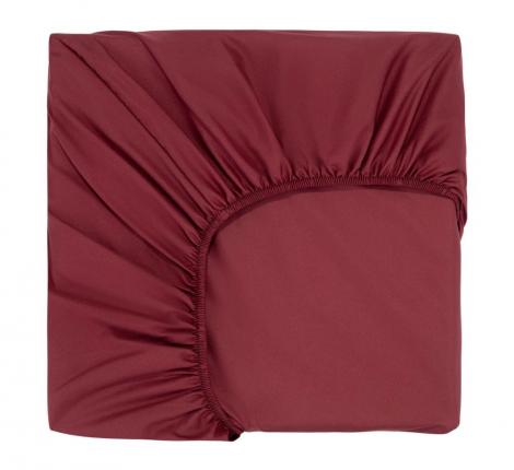 Простыня на резинке "Sofi de Marko" Трисс (бордо) Полисатин, 90х200х20