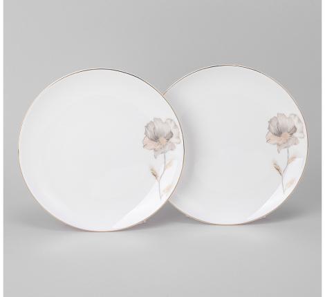 Набор закусочных тарелок 2 шт. "INSPIRATION" ЗОЛОТОЙ ЦВЕТОК, диаметр 20,5 см