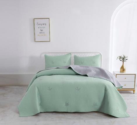 Покрывало "Sofi de Marko" Жаклин (зеленая) Сатин, 160х220