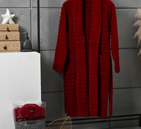 Халат мужской "PIERRE CARDIN HOME" малиновый, L/XL