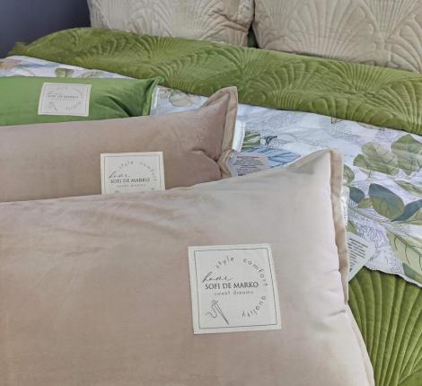 Подушка декоративная "Sofi de Marko" Джереми (чайная роза) Велюр, 32х90