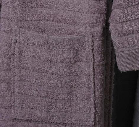 Набор "PIERRE CARDIN HOME" (2 халата, полотенца 50х90-2 шт., 70х140-2 шт.), лиловый-серый