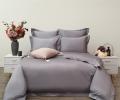 Постельное белье "Sofi de Marko" Моно (серо-лиловый) Сатин ДеЛюкс, Евро макс