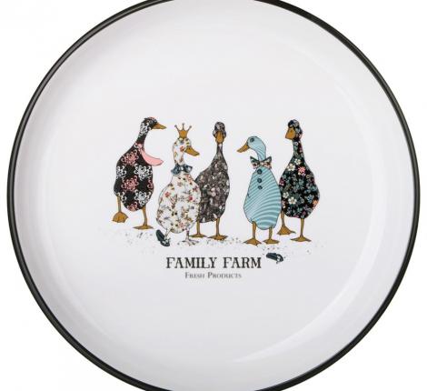 Тарелка обеденная "FAMILY FARM" 263-1413, диаметр 25,5 см