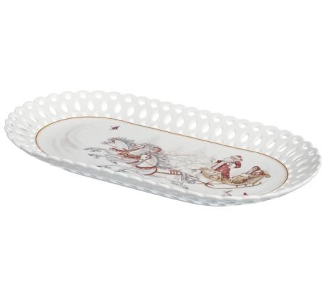 Блюдо овальное "МОРОЗКО", длина 35,5 см
