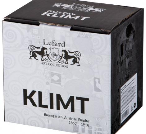 Чайник стеклянный "ПОЦЕЛУЙ" (Г.КЛИМТ) 400 мл, золотой