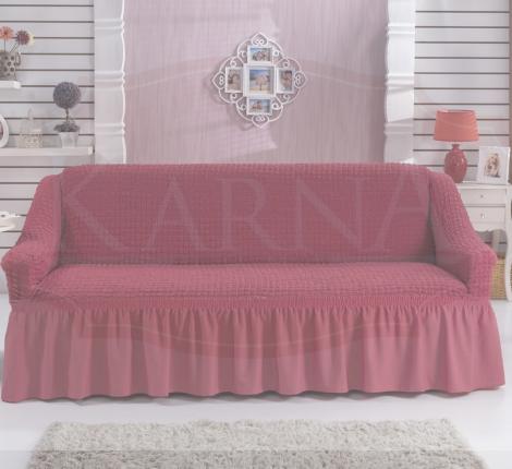 Чехол для дивана &quot;BULSAN&quot; трехместный, Грязно-розовый