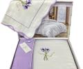 Постельное бельё "Maison D'or" LAVENDER EMBROEDERY Сатин Евро, сиреневый