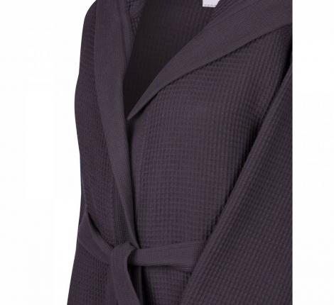 Мужской халат вафельный с капюшоном "Sofi de Marko" Гамлет (антрацит), S