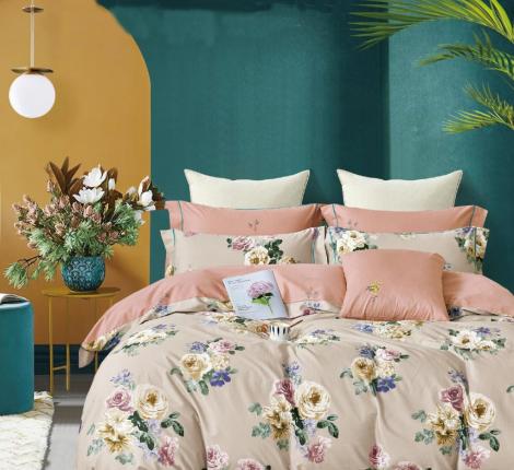 Постельное белье "Cristelle" Amante AM01-134 Сатин, 1,5 спальный