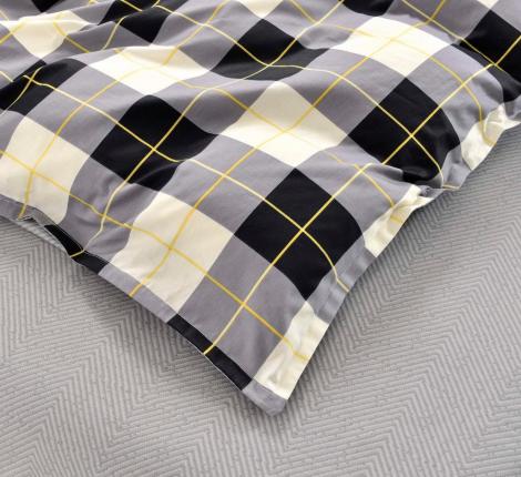 Постельное белье "Sofi de Marko" Гамлет (серый) Сатин, 2 спальный