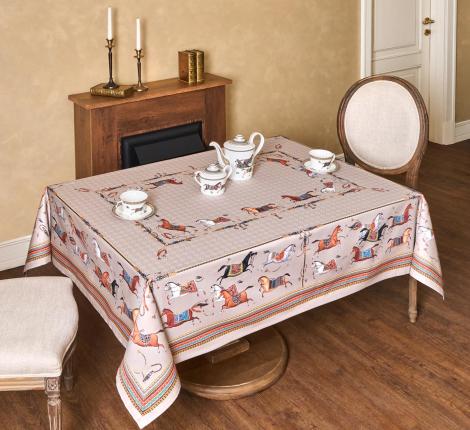 Скатерть с пропиткой SANTALINO "PASSAGE" 140х180 см, капучино