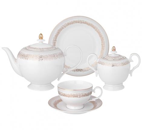 Сервиз чайный "ЗОЛОТОЙ ПЕСОК" на 6 персон, 20 предметов