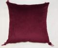 Наволочка декоративная "Sofi de Marko" Жасмин (бордо) Велюр, 45х45 