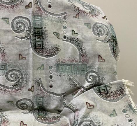 Покрывало шпигель большой Karteks" на диван 160х220 ЦЕПОЧКА 2, перламутровый