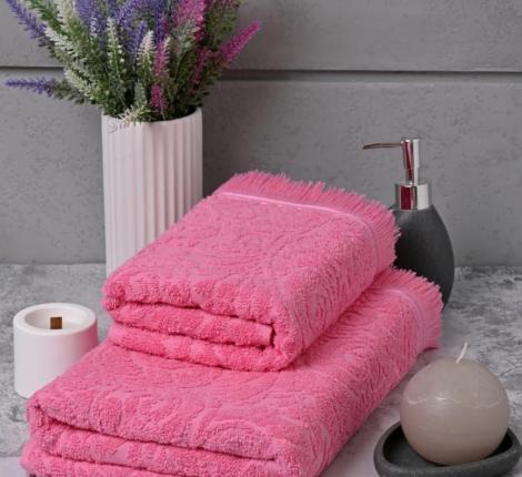 Полотенце махровое AMBIELLA "VERA" 50х90, розовый