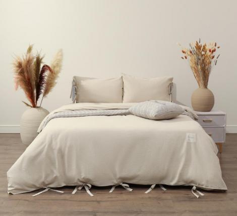 Постельное белье "Sofi de Marko" Аредель (экрю) Лён, Евро