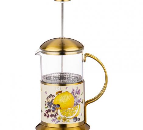 Френч-пресс "ПРОВАНС ЛИМОНЫ" 894-131, 600 мл