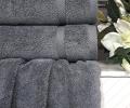 Комплект махровых полотенец "Kazanov.A." Perla (графит платина), 50х90+70х140