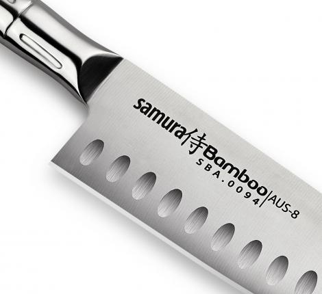 Нож кухонный &quot;Samura Bamboo&quot; Сантоку 160мм, AUS-8 (с тату)