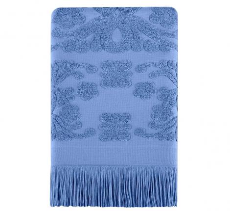 Полотенце махровое Arya с бахромой Isabel Soft 100х150, Голубой
