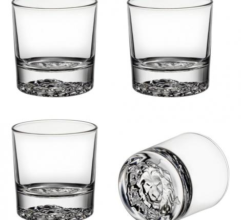 Набор стаканов для вискиы 4 штуки "LION", 310 мл