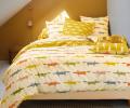 Постельное бельё "Blanc des Vosges" BIRTHDAY FOX перкаль, 1,5 спальный