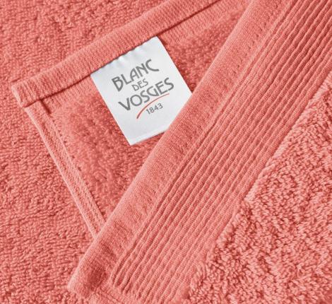 Полотенце махровое "Blanc des Vosges" UNI CORAIL (коралловый), 30х50-2шт.