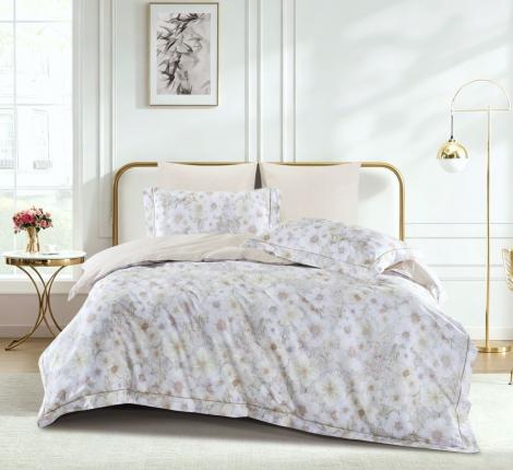 Постельное бельё "Asabella" 2454-6 Фланель, Евро