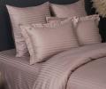 Постельное белье "Kazanov.A." Stripe Royal (пыльная роза) Страйп Сатин, Евро