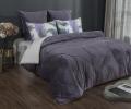 Постельное белье с одеялом "Kazanov.A." Лаврин (аметист жемчуг) Велюр/Egypt Cotton, 1,5 спальный