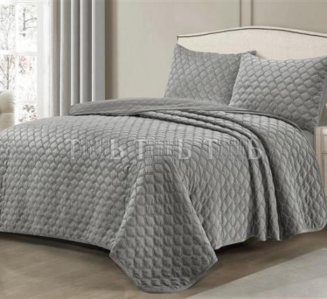 Покрывало велюровое "ROMANCE" GH 3D-19, 230х250 (50х70-2шт.)